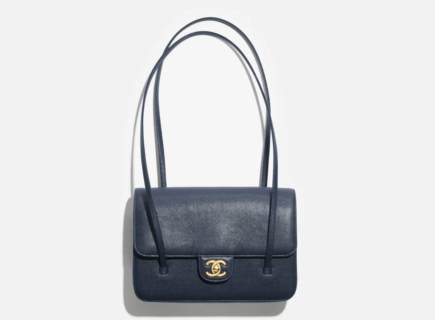 샤넬 스몰 플랩 백 다크 블루 제품 이미지