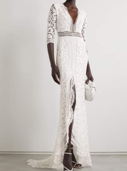 [The Outnet] GALVAN LONDON Sevilla cotton-blend lace gown
