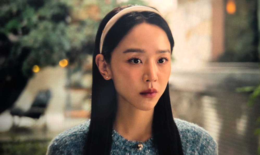 아떼 바네사브루노 블루 멀티 크롭기장 가디건 드라마 이미지